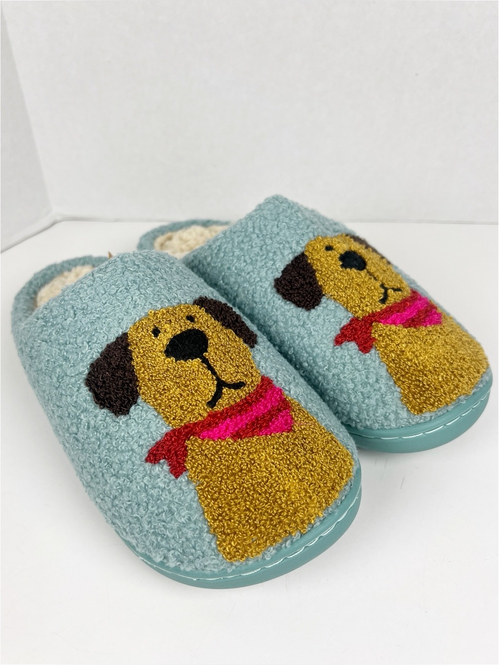 NATURAL LIFE Women’s Size L (9-10) Blue Dog Slippers